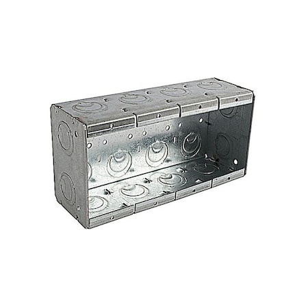 Abb Electrical Box, 64 cu. in., Masonry, Steel 4-MBS
